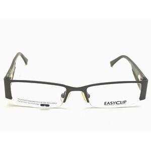 EASYCLIP Q4092 BLACK EYEGLASSES SUNGLASSES FRAMES 48-17-135